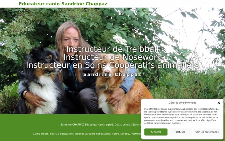 Screenshot of educanine.ch