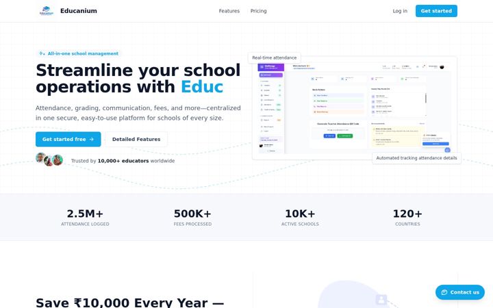 Ekrānuzņēmums no educanium.com