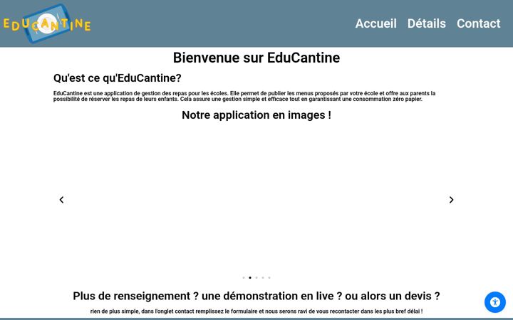 Screenshot of educantine.com