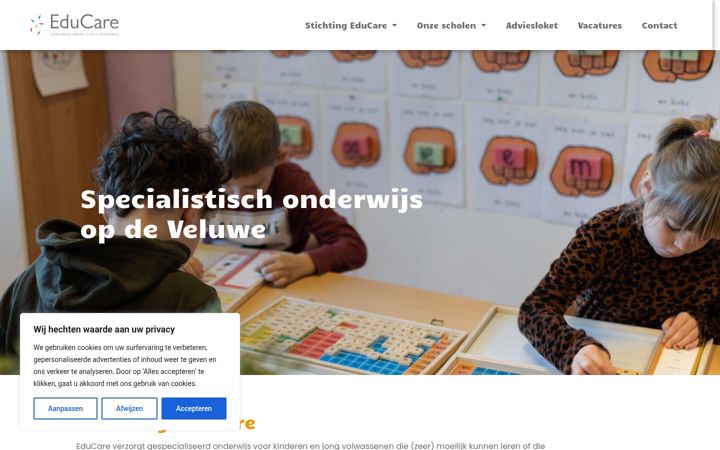 Skærmbillede af educare.nl