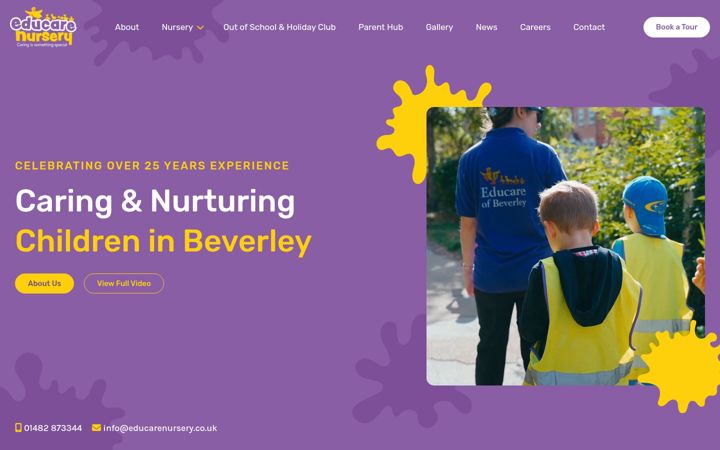 Screenshot of educarenursery.co.uk