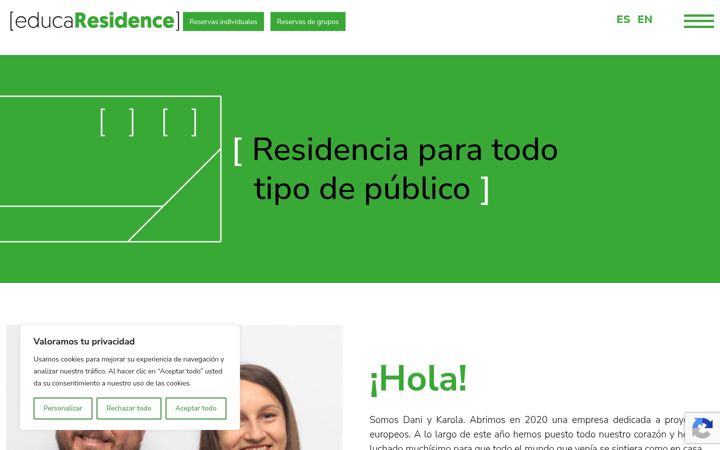 Screenshot of educaresidence.com