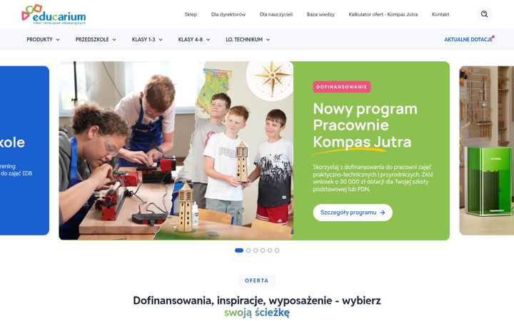 Screenshot of educarium.pl