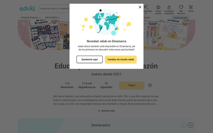 Screenshot of educarpensandoconelcorazon.es