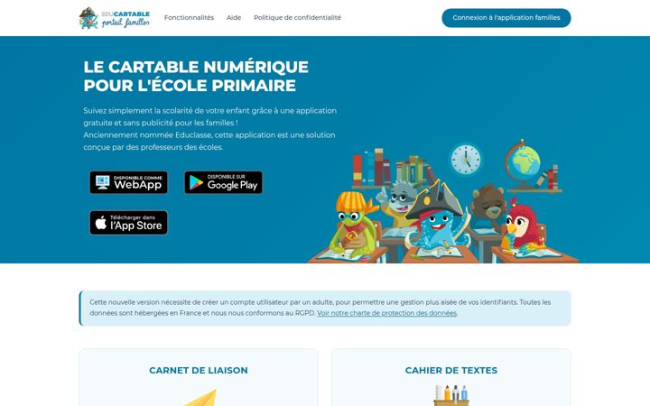 Kuvakaappaus sivustosta educartable.com