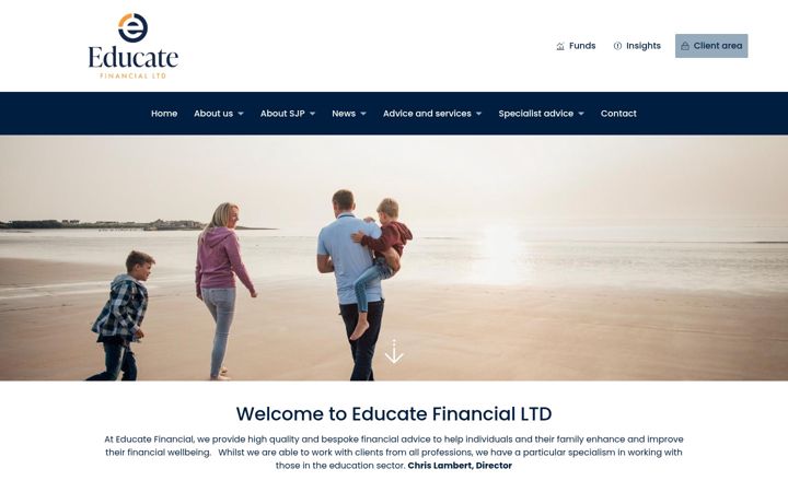 Screenshot του educate-financial.co.uk