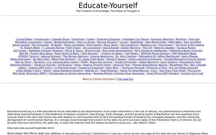 Screenshot of educate-yourself.org