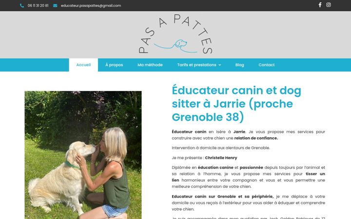 Skærmbillede af educateur-pasapattes.fr