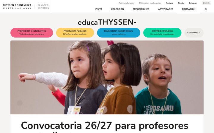 Screenshot of educathyssen.org