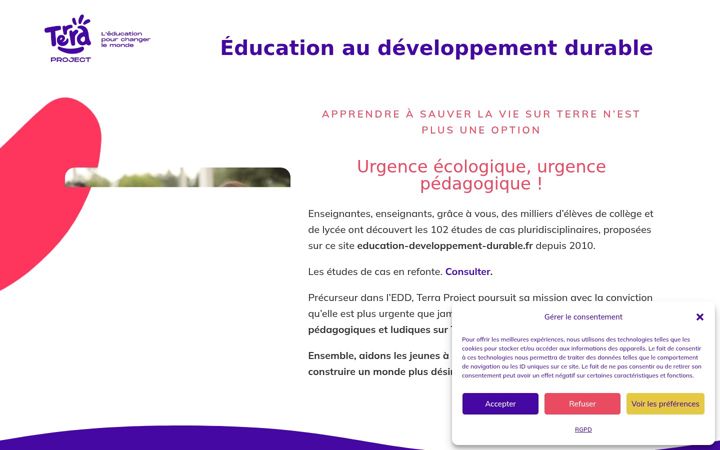 Skærmbillede af education-developpement-durable.fr