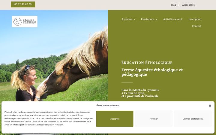 Screenshot of education-ethologique.fr