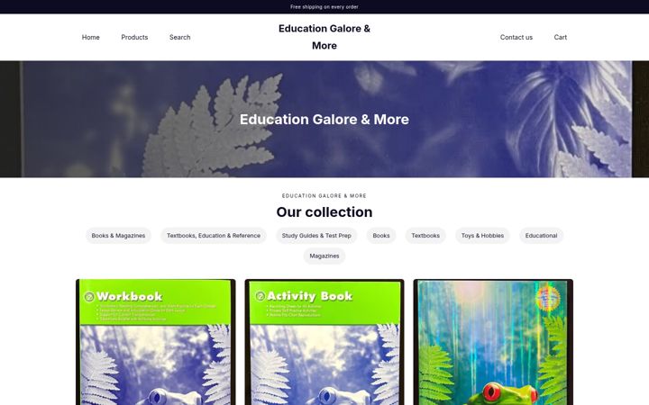Screenshot of education-galore-more.com