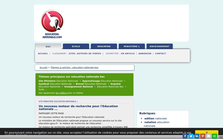 Screenshot of education-nationale.com