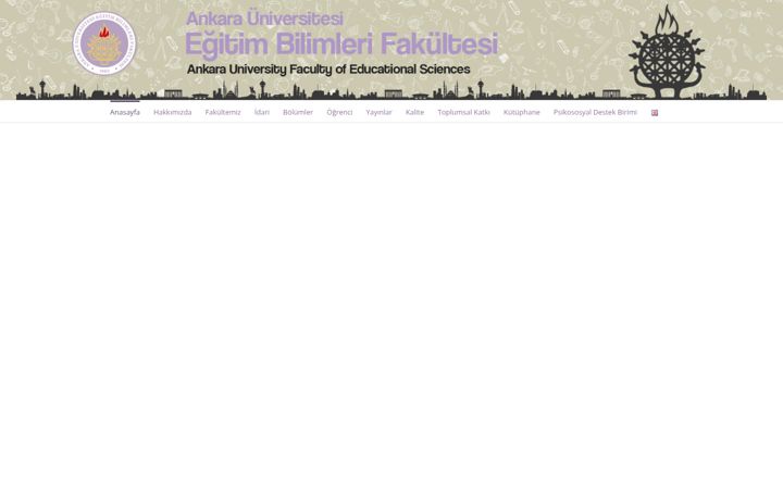 Screenshot of education.ankara.edu.tr