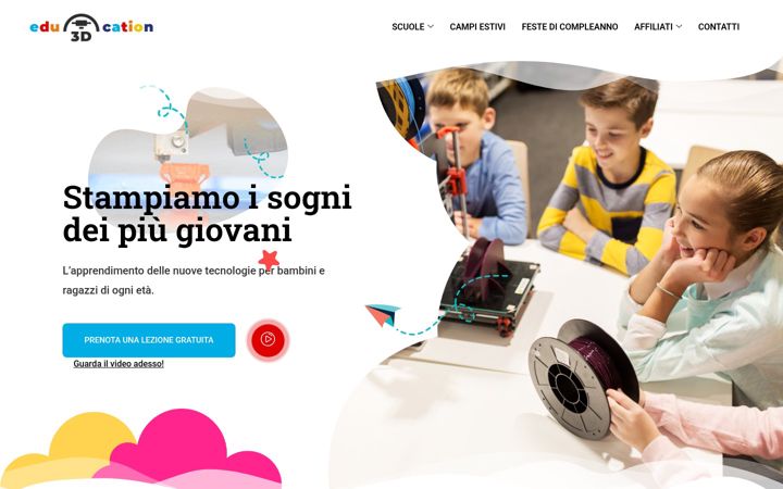 Screenshot of education3ditalia.com