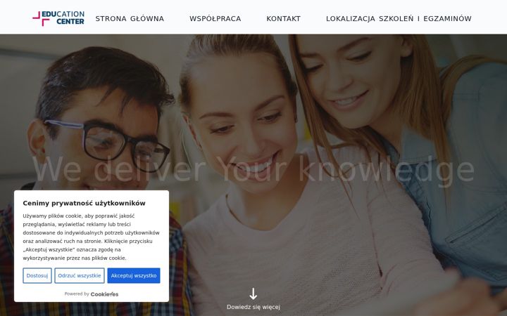 Screenshot of educationcenter.pl