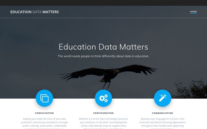 Posnetek zaslona educationdatamatters.co.uk