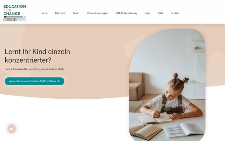 Screenshot of educationforchange.de