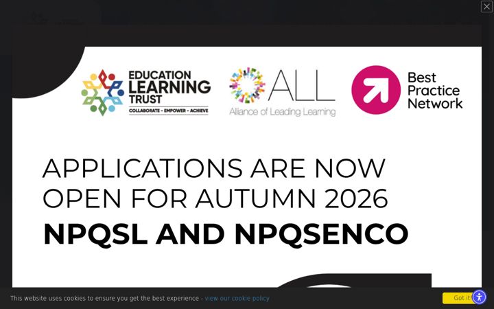 Screenshot of educationlearningtrust.com