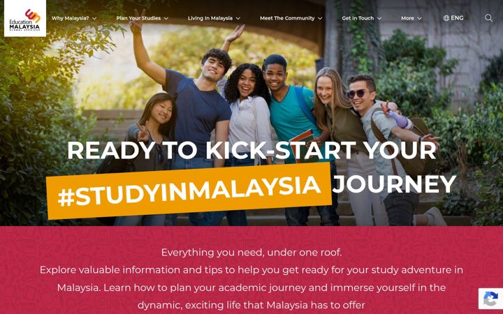 Screenshot of educationmalaysia.gov.my