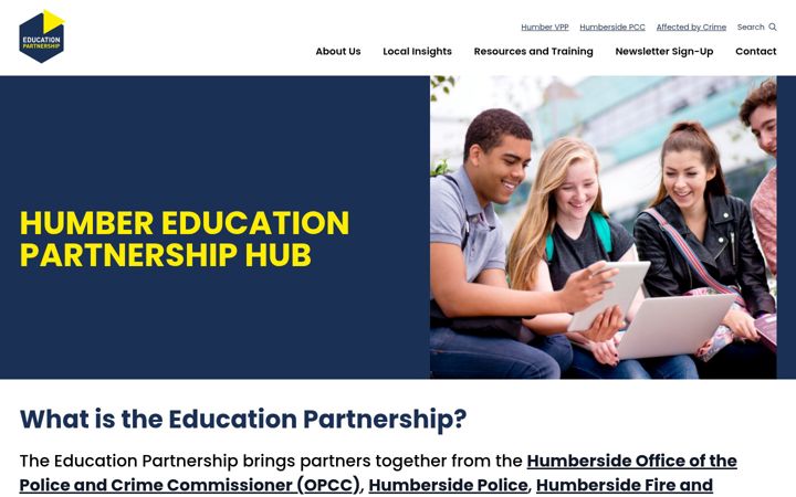 Screenshot of educationpartnership.co.uk