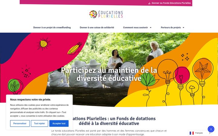 Skærmbillede af educationsplurielles.fr