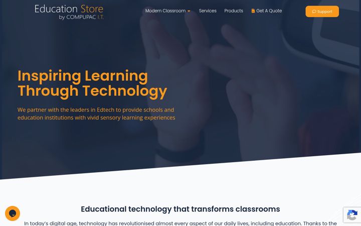 Skærmbillede af educationstore.ie