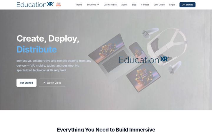 Screenshot of educationxr.com