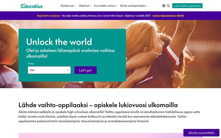 Captura de pantalla de educatius.fi