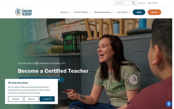 Screenshot of educator-academy.org