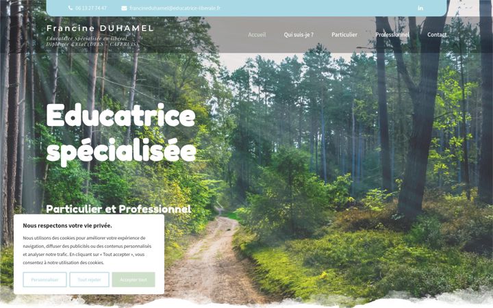 Screenshot of educatrice-liberale.fr