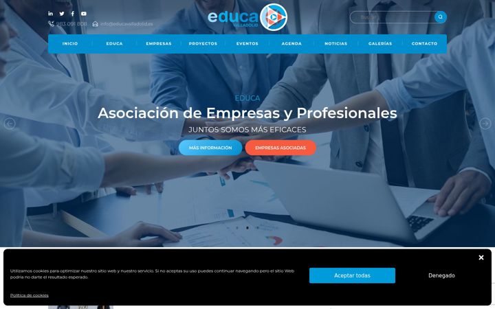 Skjermbilde av educavalladolid.es