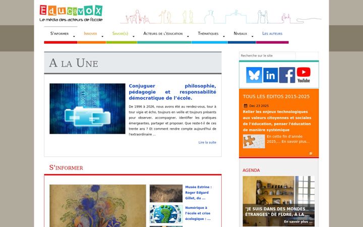 Screenshot of educavox.fr