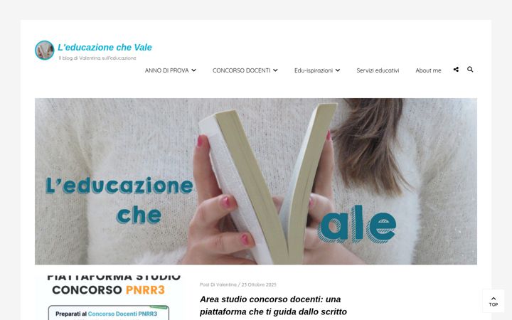 Screenshot of educazionechevale.blog