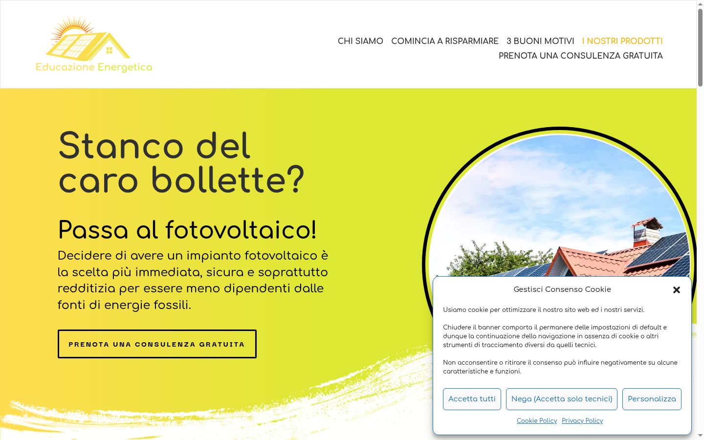 Captura de ecrã do banner de consentimento apresentado antes de qualquer interação