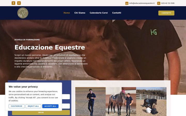 Screenshot von educazioneequestre.it