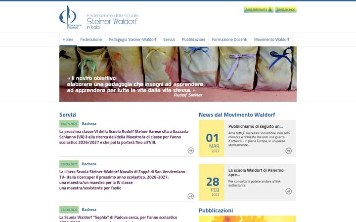 Screenshot of educazionewaldorf.it