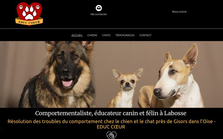 Skærmbillede af educcoeur.fr