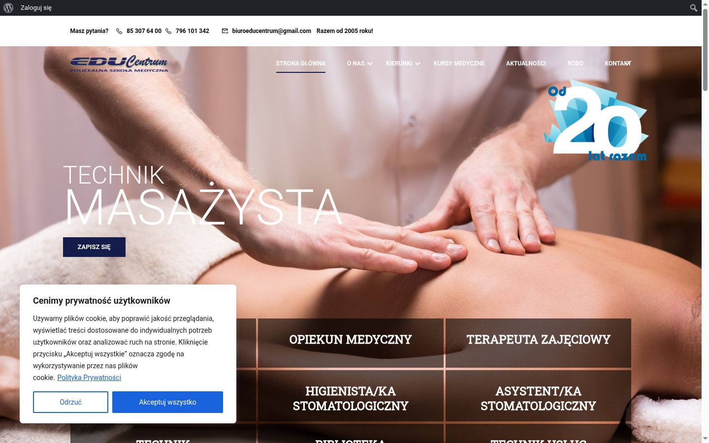 Kuvakaappaus suostumusbannerista, joka näytettiin ennen mitään vuorovaikutusta
