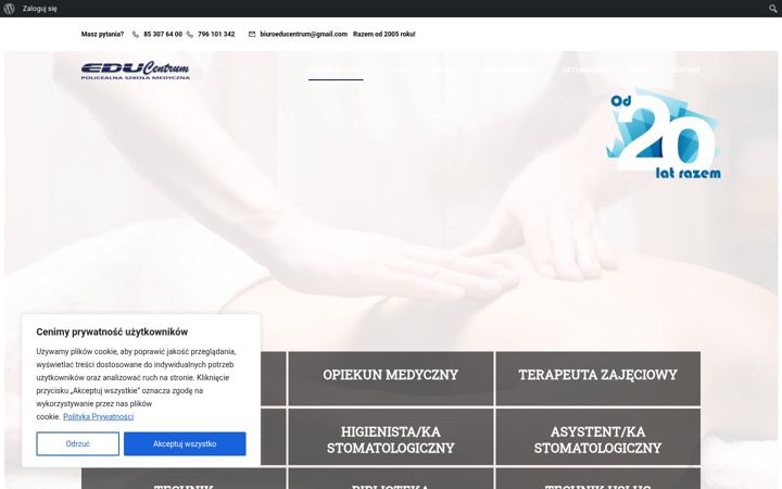 Posnetek zaslona educentrum.com.pl