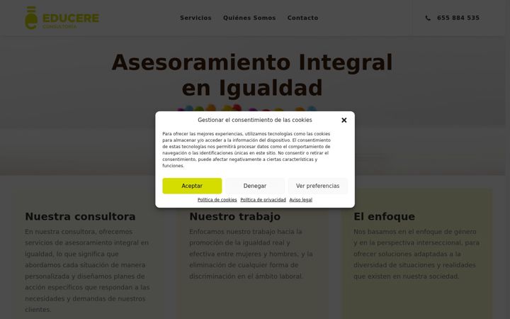 Screenshot of educereconsultoria.es