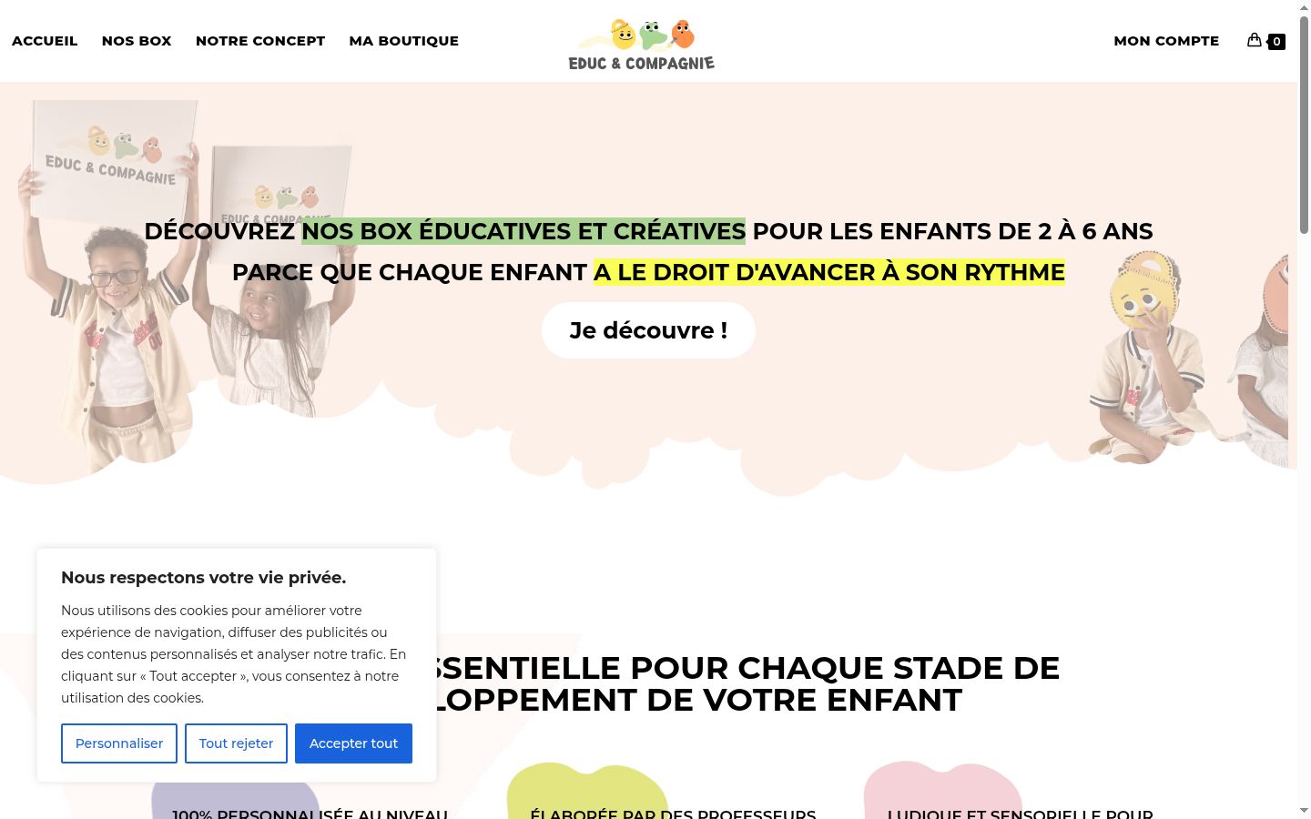Screenshot tal-banner tal-kunsens muri qabel kwalunkwe interazzjoni