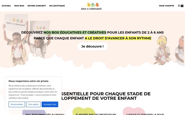Screenshot of educetcompagnie.fr