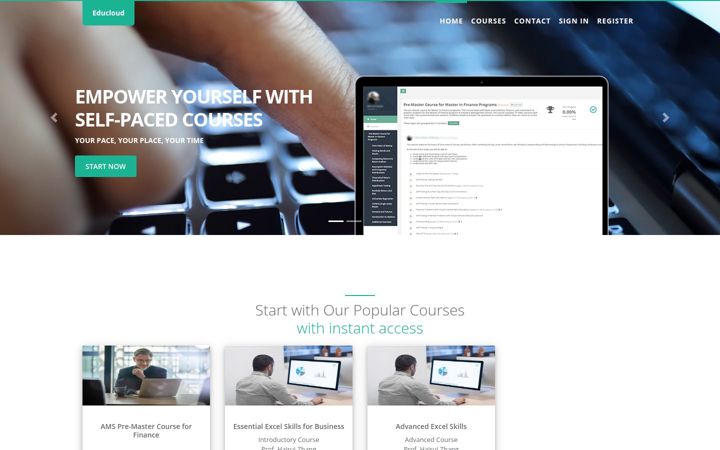Screenshot of educloudopen.com