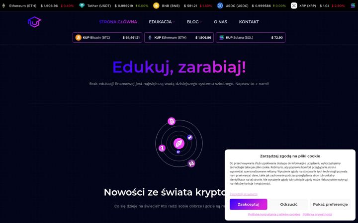 Screenshot of educoin.pl