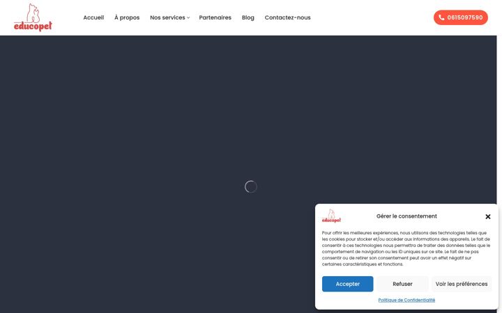 Screenshot of educopet.com