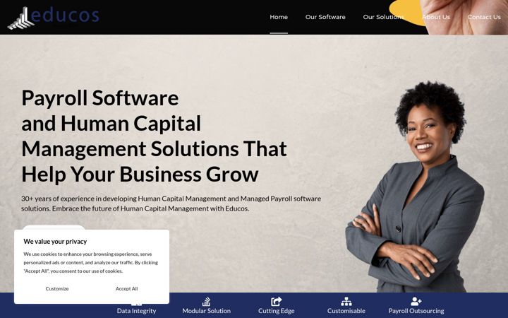Screenshot di educos.co.za
