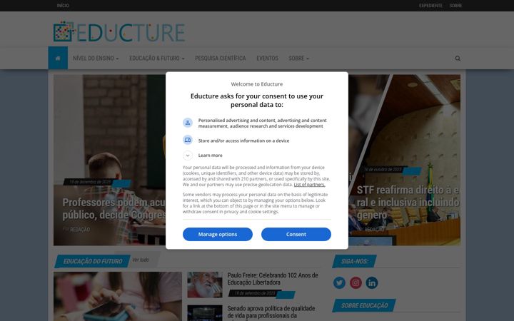 Snímek obrazovky educture.com.br