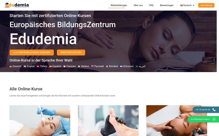 Screenshot of edudemia.de