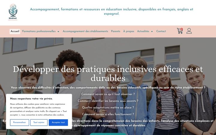 Screenshot di edueveil.fr